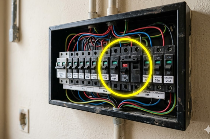 Chuveiro desarmando o disjuntor: causas mais comuns