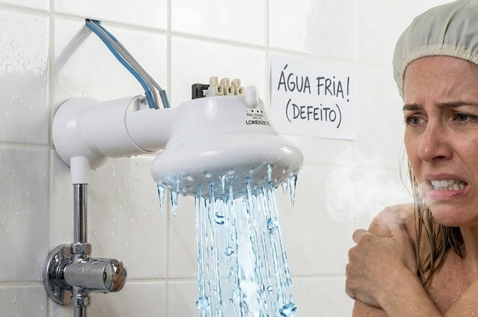 Chuveiro não esquenta mesmo no máximo