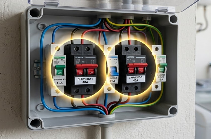 Disjuntor ideal para chuveiro elétrico