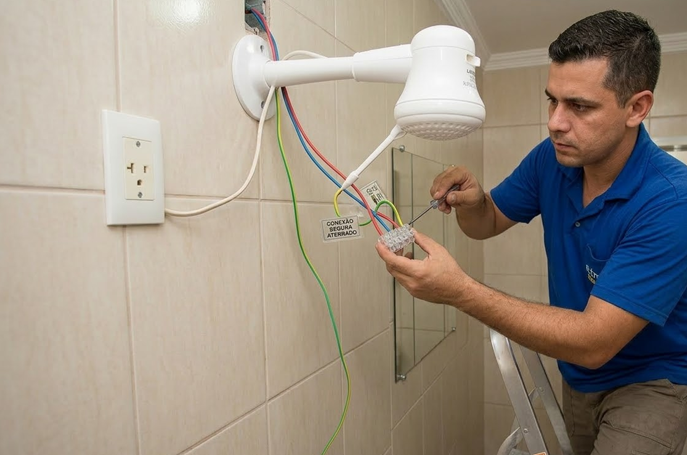 Instalação de chuveiro elétrico: guia completo para evitar problemas