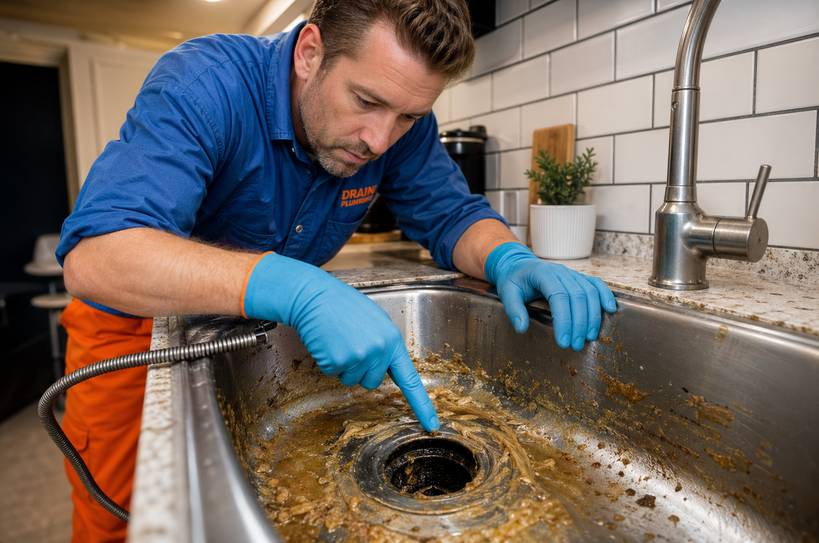 Ralo da pia da cozinha entupido com gordura: como identificar e resolver